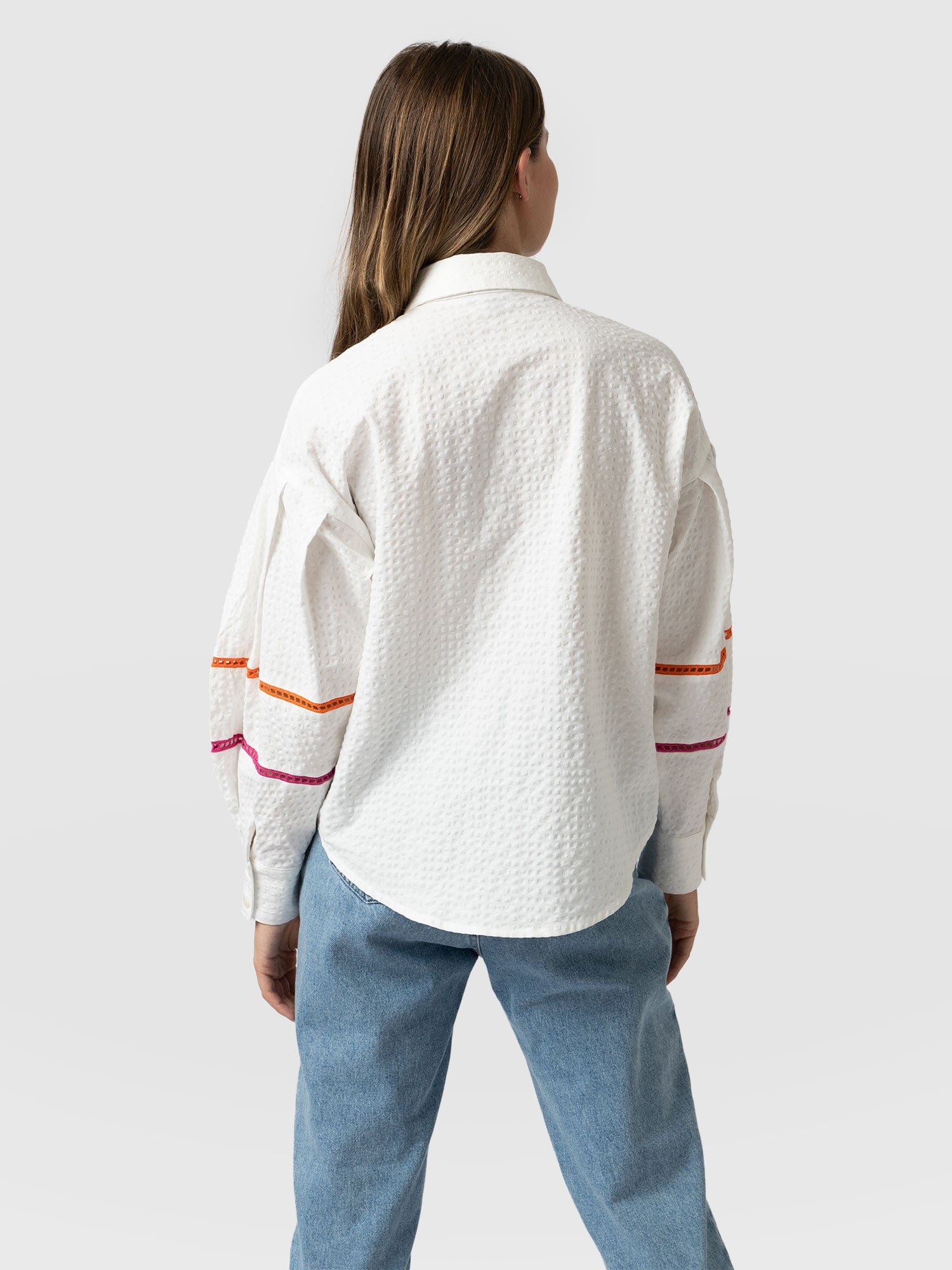 Debbie Puff Sleeve Blouse - Cream